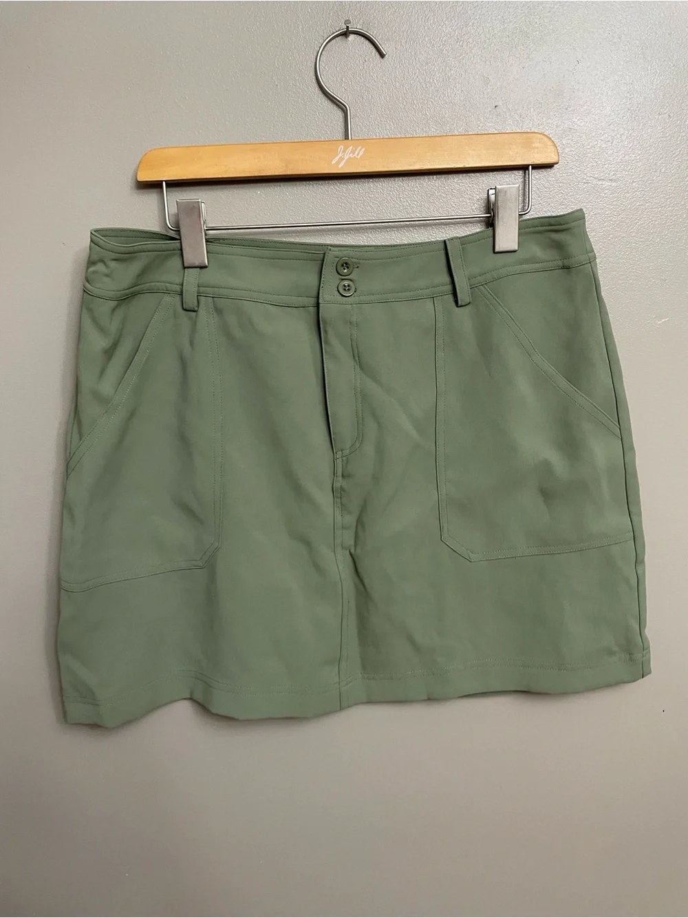 NWT Lulus Women‎ XL Olive Green Mini Skirt Stretch